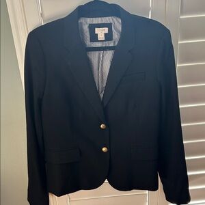 J. Crew Black Blazer with Gold Accents